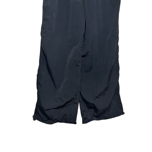 ASOS Wide Leg Pants High Rise Pull-On Style Bungee Cord Adjustable Black W 4 NWT - Picture 3 of 9